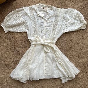 Free People White Boho Dress